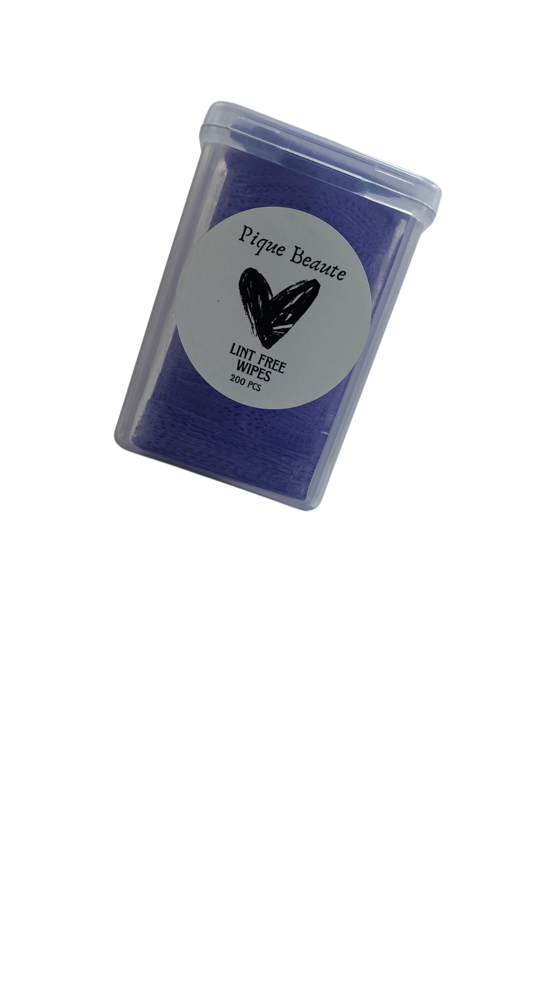 Trio Lint Free Wipes – Pink, white, and purple lint-free wipes for nail prep.