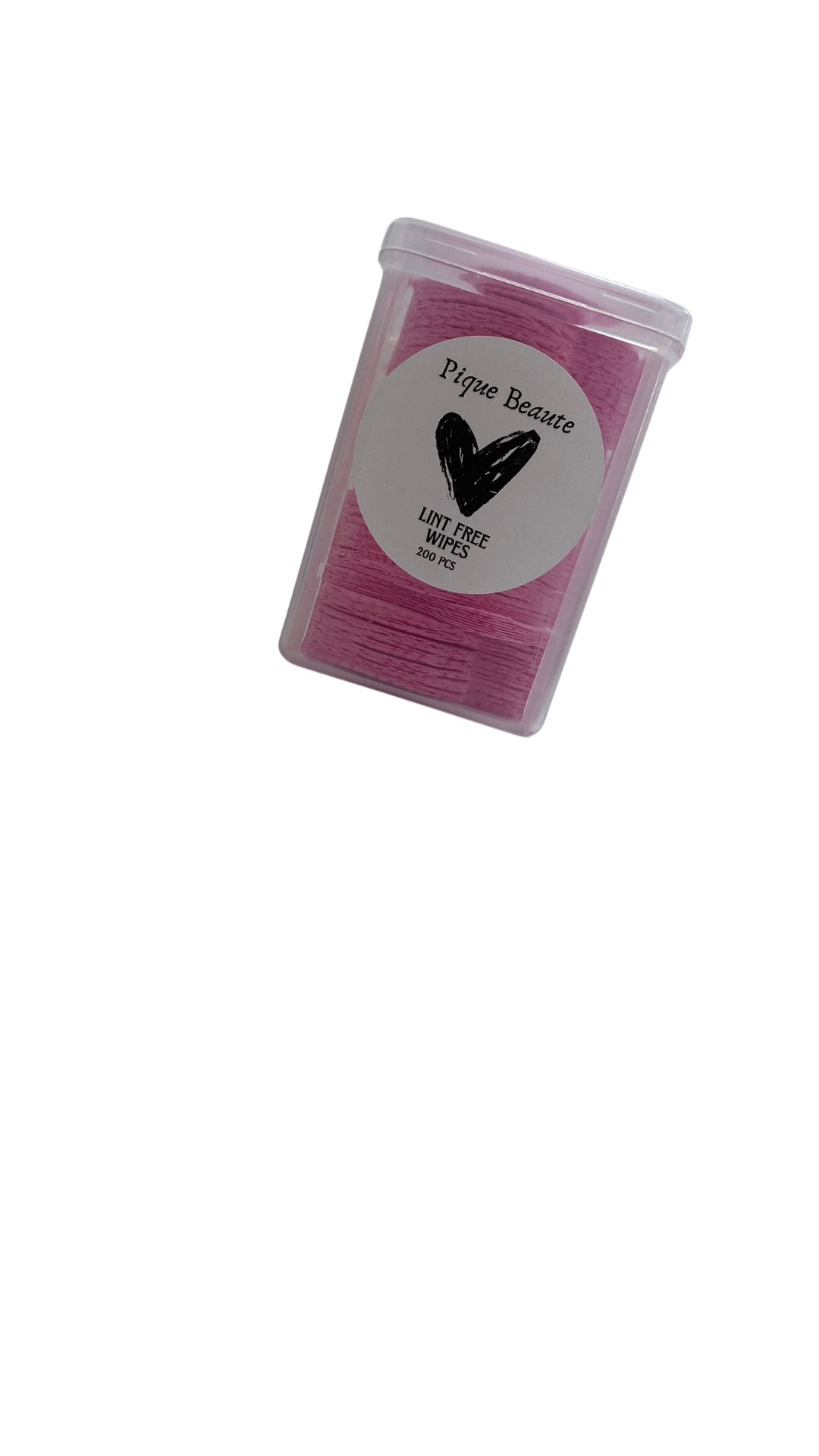 Trio Lint Free Wipes – Pink, white, and purple lint-free wipes for nail prep.