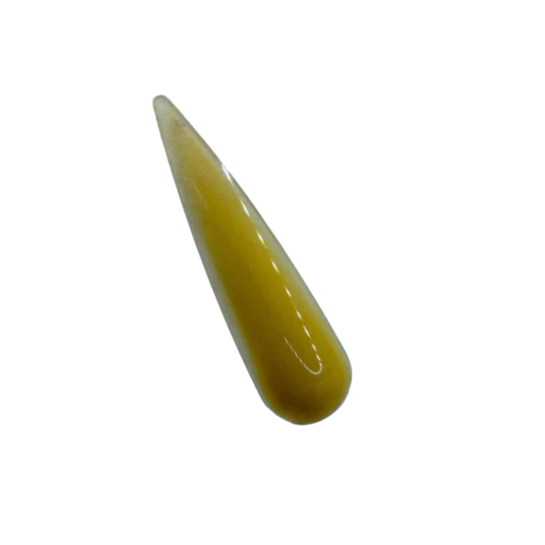 Meliodas – Light acrylic powder with subtle shimmer, soft nail finish.
