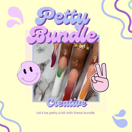 Petty Bundle – Sassy bold acrylic powders, beginner-friendly nail bundle.