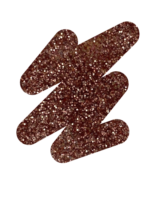 Eren Jaeger – Brown glitter acrylic powder, earthy tones for luxe nails.